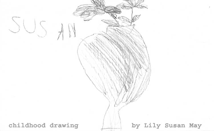 Lily's childhood drawing