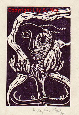 Linocut by Lily S. May