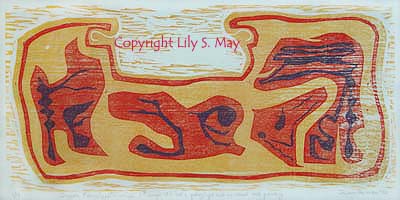 Woodcut, Lily S. May