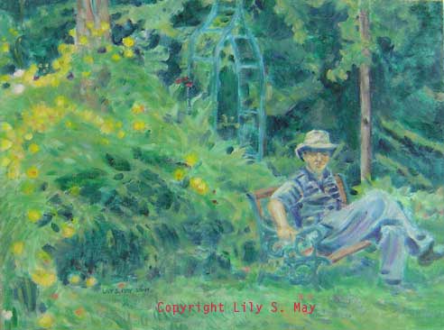 Garden Oil Painting