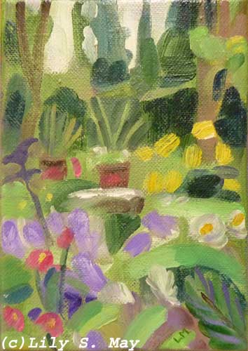 Garden Painting by Lily s. May