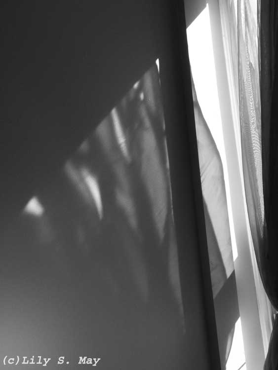 Shadow of a curtain