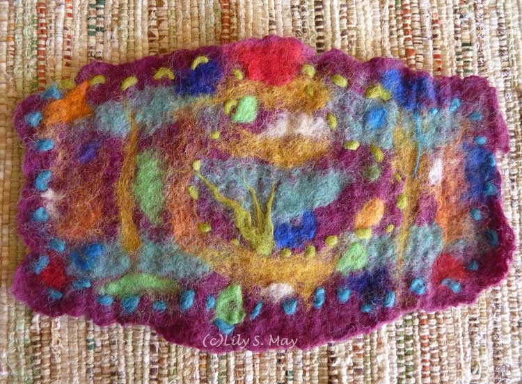 Felt wall hanging, 2014, Lily S. May