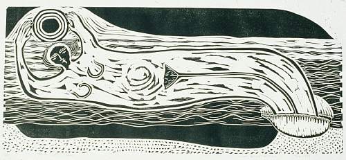 Birth Of Goddess Lino