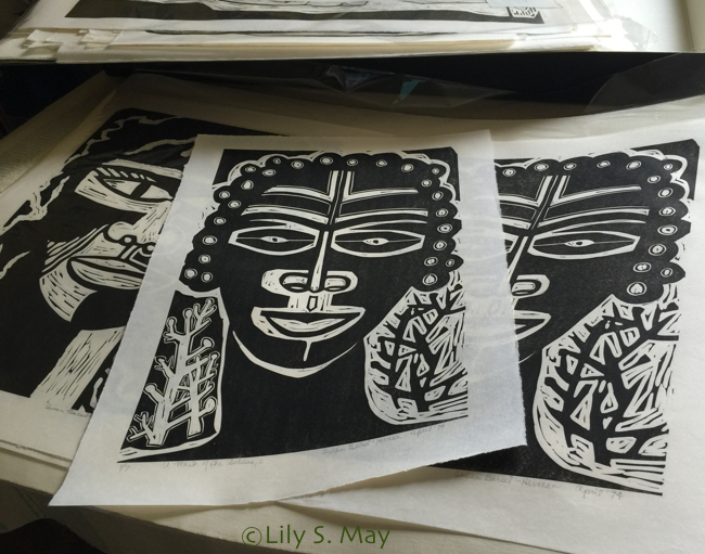 MaskGoddessPrintPile