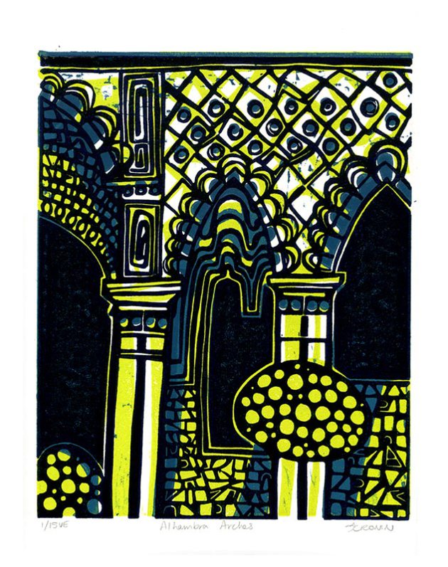 LimeAlhambraArchesLinocutCronin