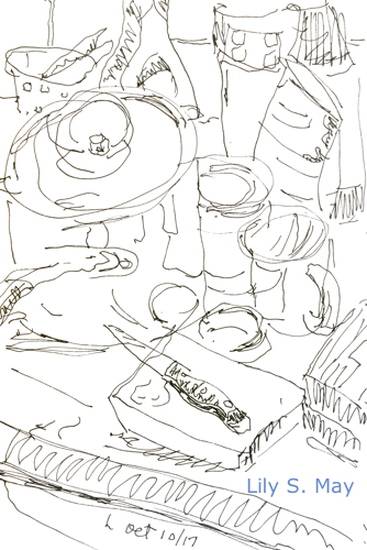 Line Drawing Innards Line drawings–Interiors – Arts of May